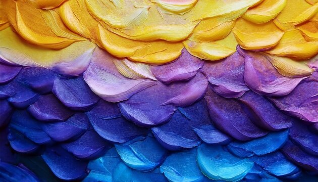 draw the same background as in procreate tones of purple yellow and blue