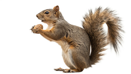 Obraz premium Squirrel, isolated transparent background