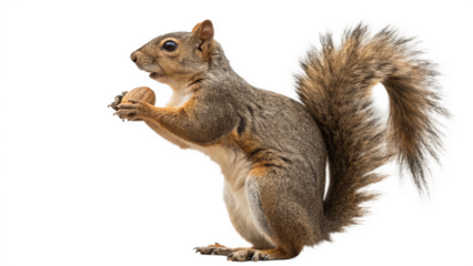 Squirrel, isolated transparent background