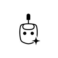 baby bib icon minimalist black and white vector icon