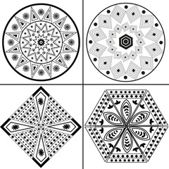 Mandala Coloring Design For Mandalas