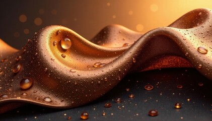 Obraz premium Abstract form evokes introspection, smooth bronze , reflective, gallery, sculpture