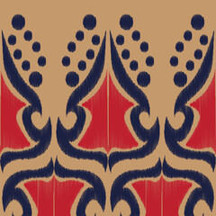 vintage embroidery ikat ethnic batik boho aztec tribal ancient pattern seamless background for fashion fabric and textile,2d illustration