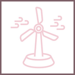 Wind Turbine icon design