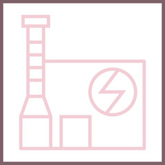 Geothermal Plant icon design