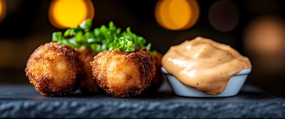 Savory Croquettes with Sauce