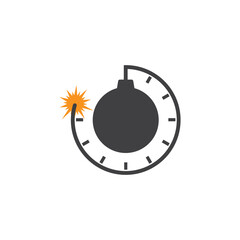 Time Bomb dynamite icon vector design