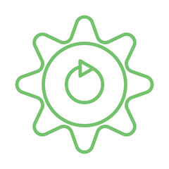 Renewable Energy Grid icon design