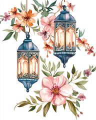 vintage floral background with flowers