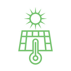 Solar Thermal icon design