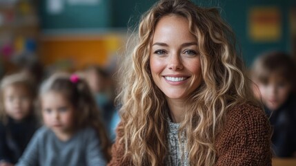 portrait of a happy young woman