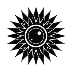 Anatolian Sun Disc in Modern Style,