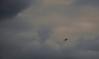 airplane flying in the sky
