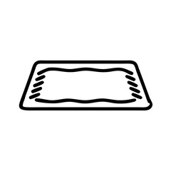 vector illustration of a bath mat
