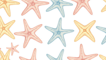 watercolor star fish