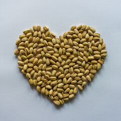 Pistachio Heart (Heart Made of Pistachios)