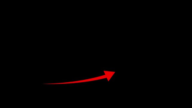 Growing business arrow on black. Profit arow .Business concept, growing chart. Concept of sales symbol icon with arrow moving up. Economic Arrow