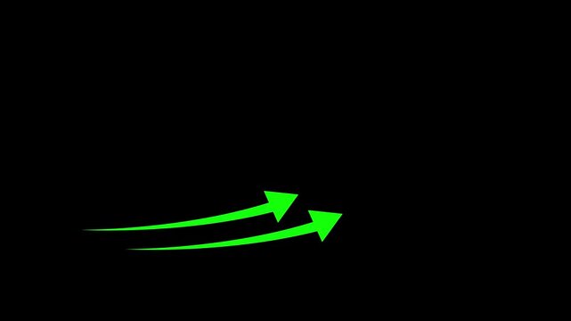 Growing business arrow on black. Profit arow .Business concept, growing chart. Concept of sales symbol icon with arrow moving up. Economic Arrow