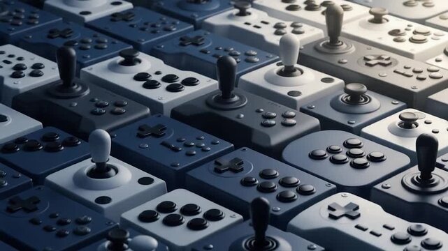 Gaming Controllers: A Dynamic 3D Array of Modern Gamepads