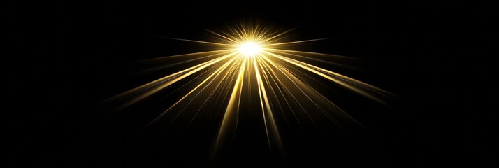 Dramatic Golden Sunlight Radiating Through Lush Green Trees, Creating a Warm and Inviting Atmosphere