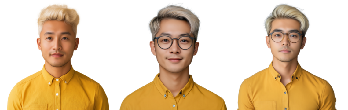 a Asian man in business attire isolated on background - Powered by Adobe