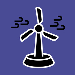 Wind Turbine icon design
