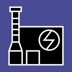 Geothermal Plant icon design