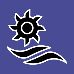 Hydroelectric Generator icon design