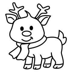 Santa Claus head emoticon. cartoon caharacter cute draw