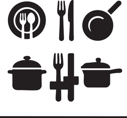 set of kitchen utensils