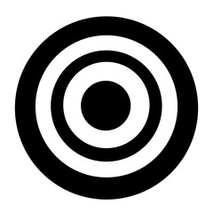 Circle Target Concentric Round Shape Icon Symbol