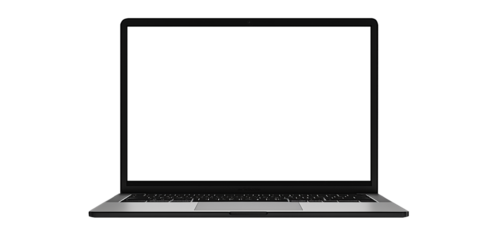 a Laptop with blank screen