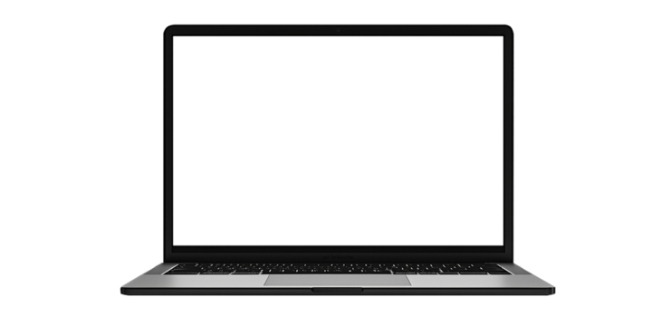 a Laptop with blank screen