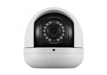 Security camera dome style isolated on transparent background