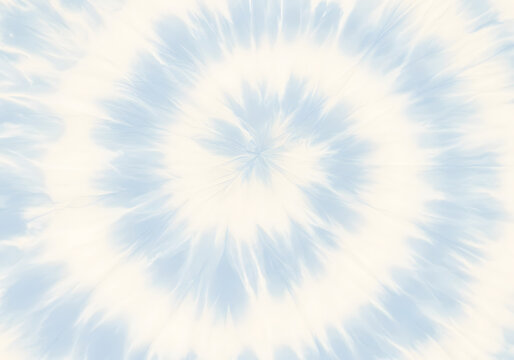 Soft Blue and White Tie-Dye Swirl: Abstract Peaceful Background Texture for Design Projects.