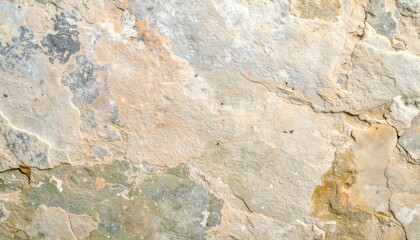 Obraz premium 青：古代遺跡の風化した壁のアブストラクト