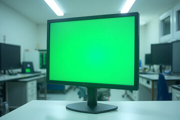 Displaying Green Screen on Computer Monitor in Office