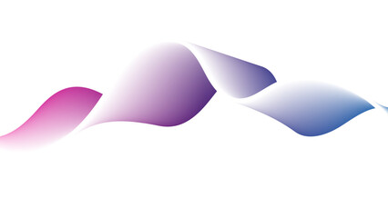 Dynamic gradient colorful flowing wave design element. Abstract wavy lines gradient vector line blend element. Wave element with colorful gradient lines blend effect.