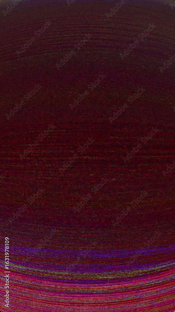 Wall mural vertical static distortion effect overlay with vhs glitch noise for futuristic mobile phone video ed