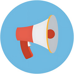 vector illustration of megaphone 