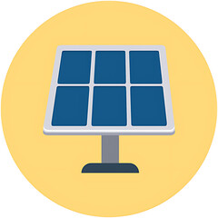 vector illustration of solar panel