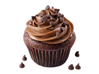 Chocolate Cupcake with Swirl Frosting