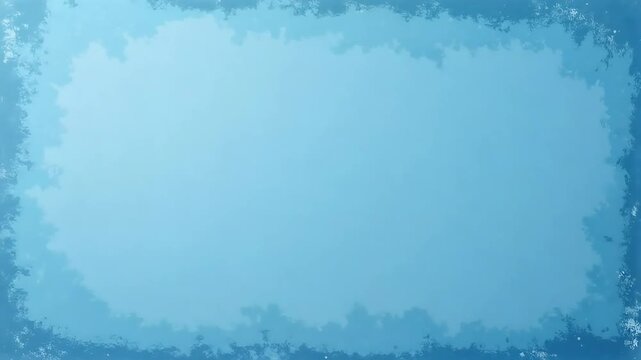 Cool blue abstract background with textured icy border, perfect for winter or cool themes.