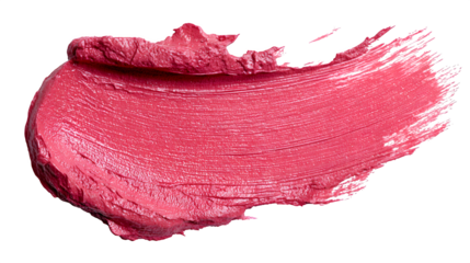 Luxurious deep pink lipstick texture smear creating a vibrant, rich swatch perfect for beauty and cosmetic branding