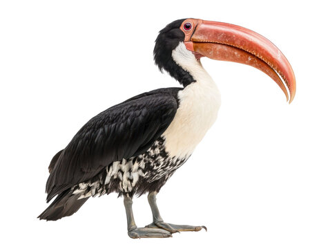 Red-Billed Hornbill Side View