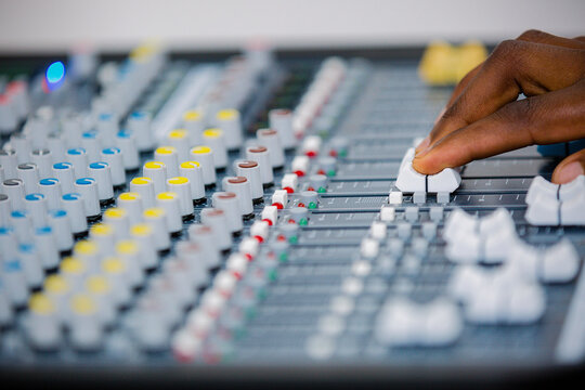 Sound system audio visual equipments buttons