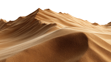 Desert sand dunes, a panoramic view