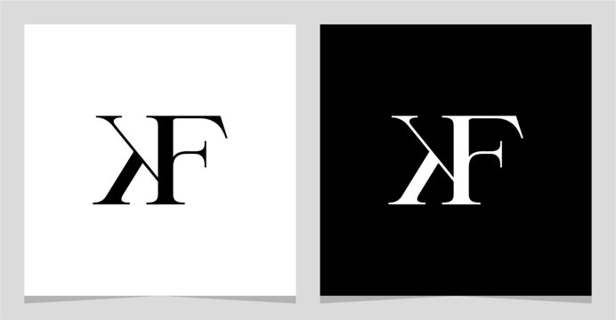 KF or FK Initial Letter Logo Vector Element , Initial Logo for Brand Vector Design Graphic