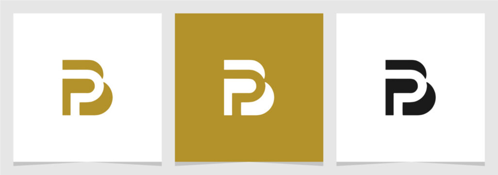 PB or BP Initial Letter Logo Vector Element , Initial Logo for Brand Vector Design Graphic