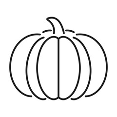 pumpkin vegetable line vector icon
